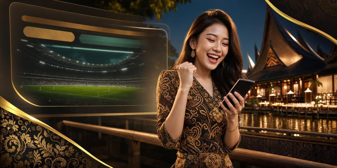 A player in Sarawak playing online casino on a phone, with local batik motifs in the background
